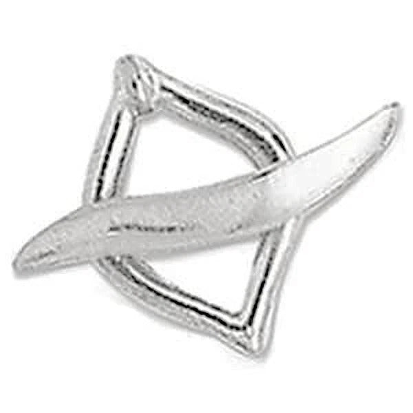 Silver Plated Pewter Swirl Toggle Clasps, 2 Sizes - 10 sets