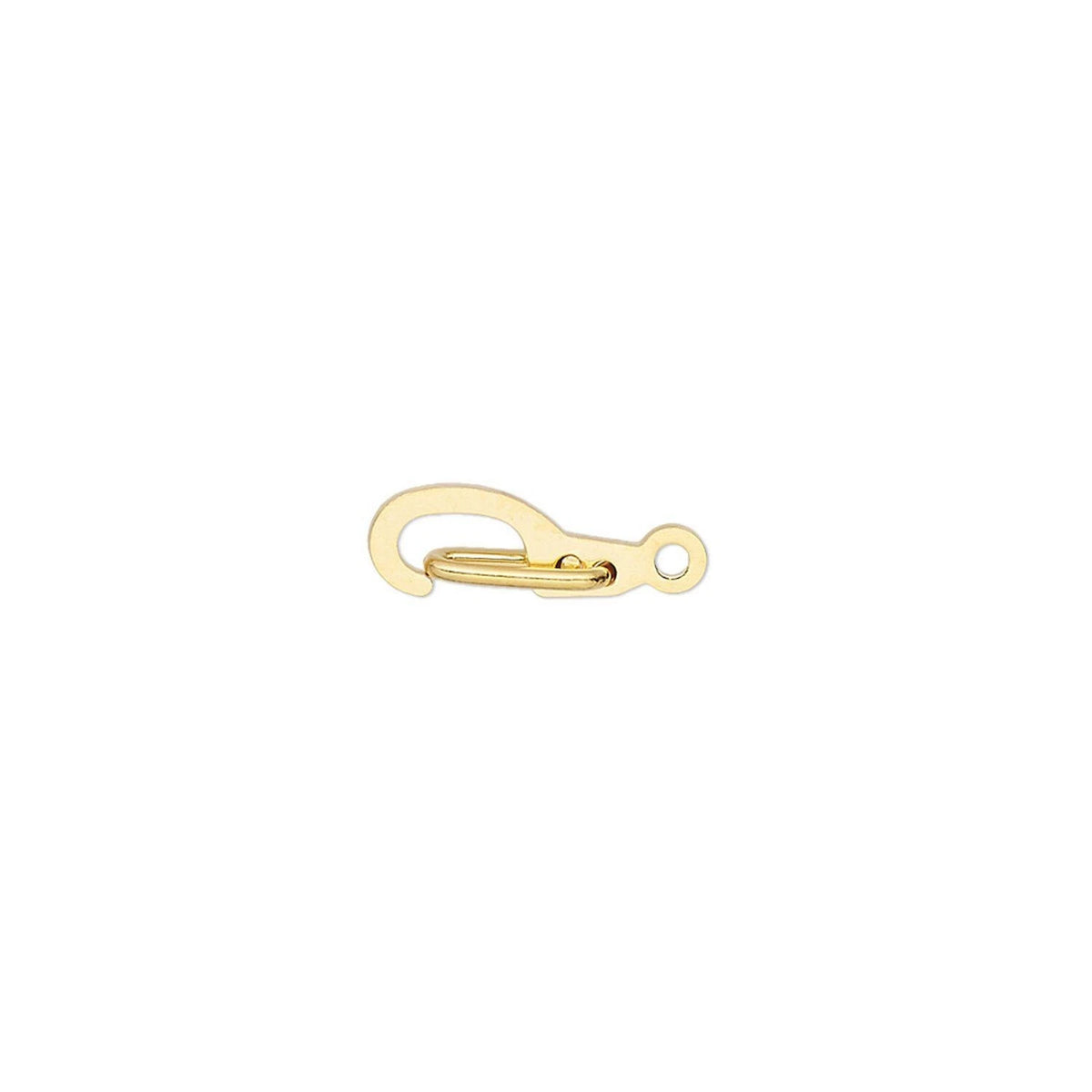 GOLD metal CLASPS a white background