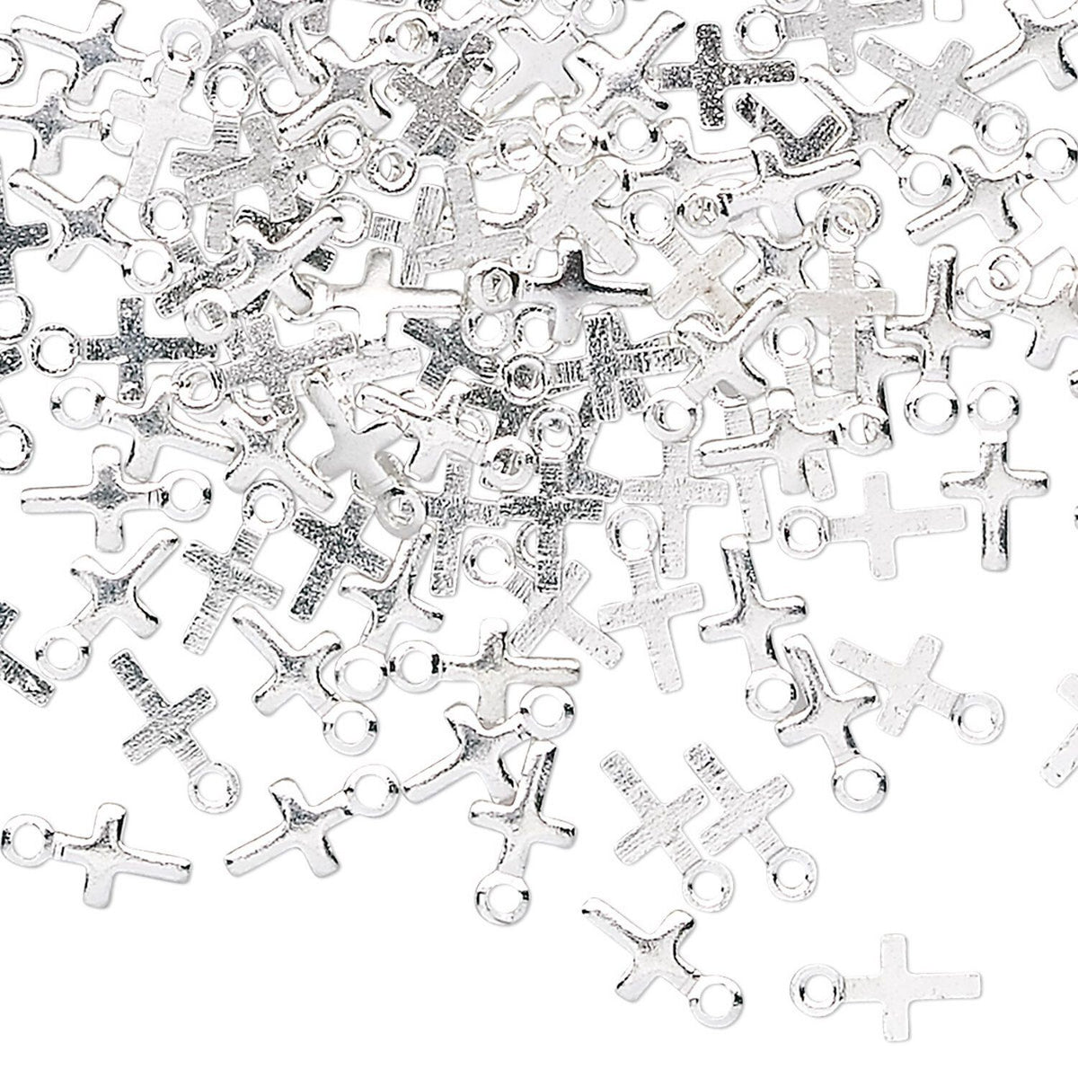 silver miniature crosses