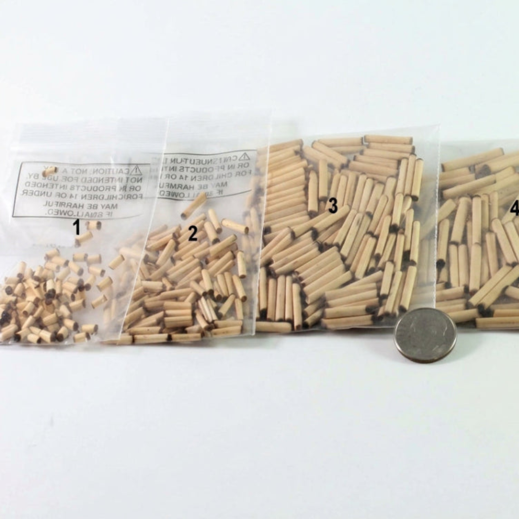 Tiny Tan Bamboo Tube Beads, 3x2–5x3mm - 100 pcs