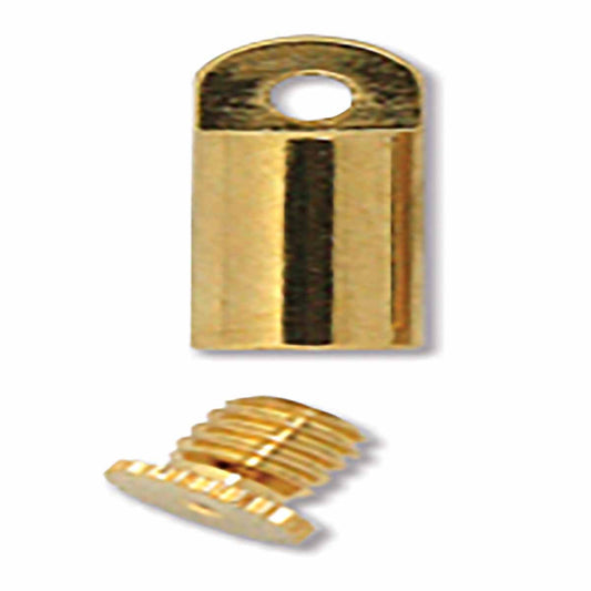 Bead Bandit, 36 Gold Plated BeadSmith 4x8mm Bead Bandits End Caps to Hide Crimp Bead OR Knot