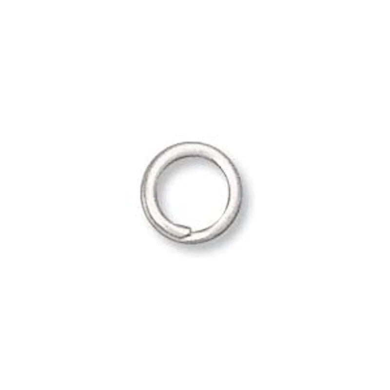 A minimalist silver open wrap ring with smooth, teardrop-shaped ends, photographed on a clean white background.