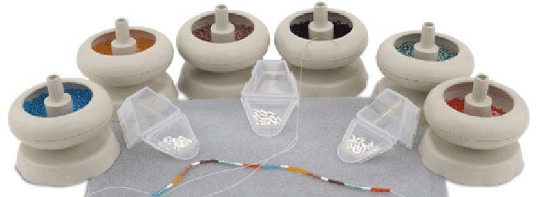 BeadSmith Micro Spin & String Bead Spinner — Seed Bead Loader Bowl