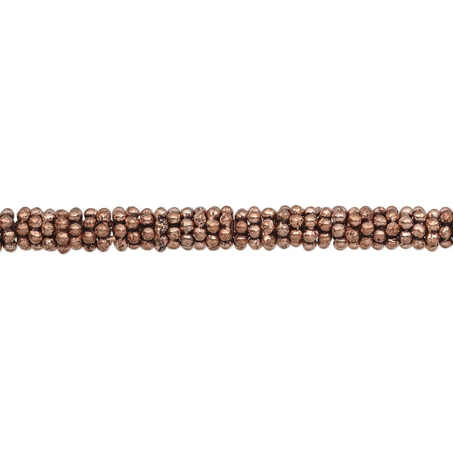 Antiqued Copper Spacer Rondelle Beads, 4x1.25mm, 50 Grams (approx. 490-500 pcs)