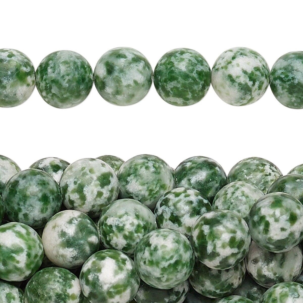 Natural Tree Agate 8mm Round Beads with 0.5-1.5mm Hole, 1 Strand (approx. 50)