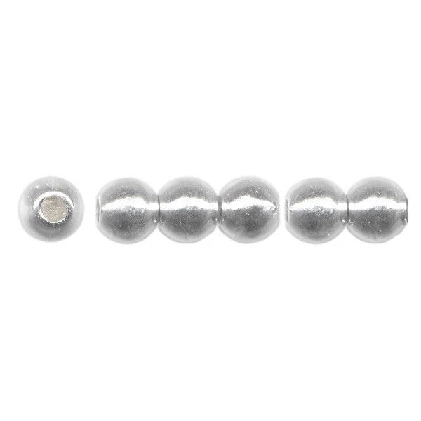 Sterling Silver SmartBead BPS Silicone-Lined Round Beads, 4mm, 10 pcs