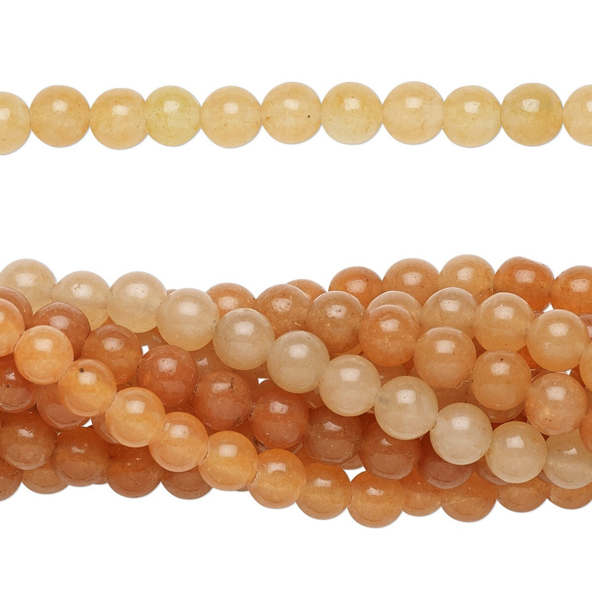 Natural Red Aventurine Round Beads with 0.5-1.5mm Hole, 1 Strand