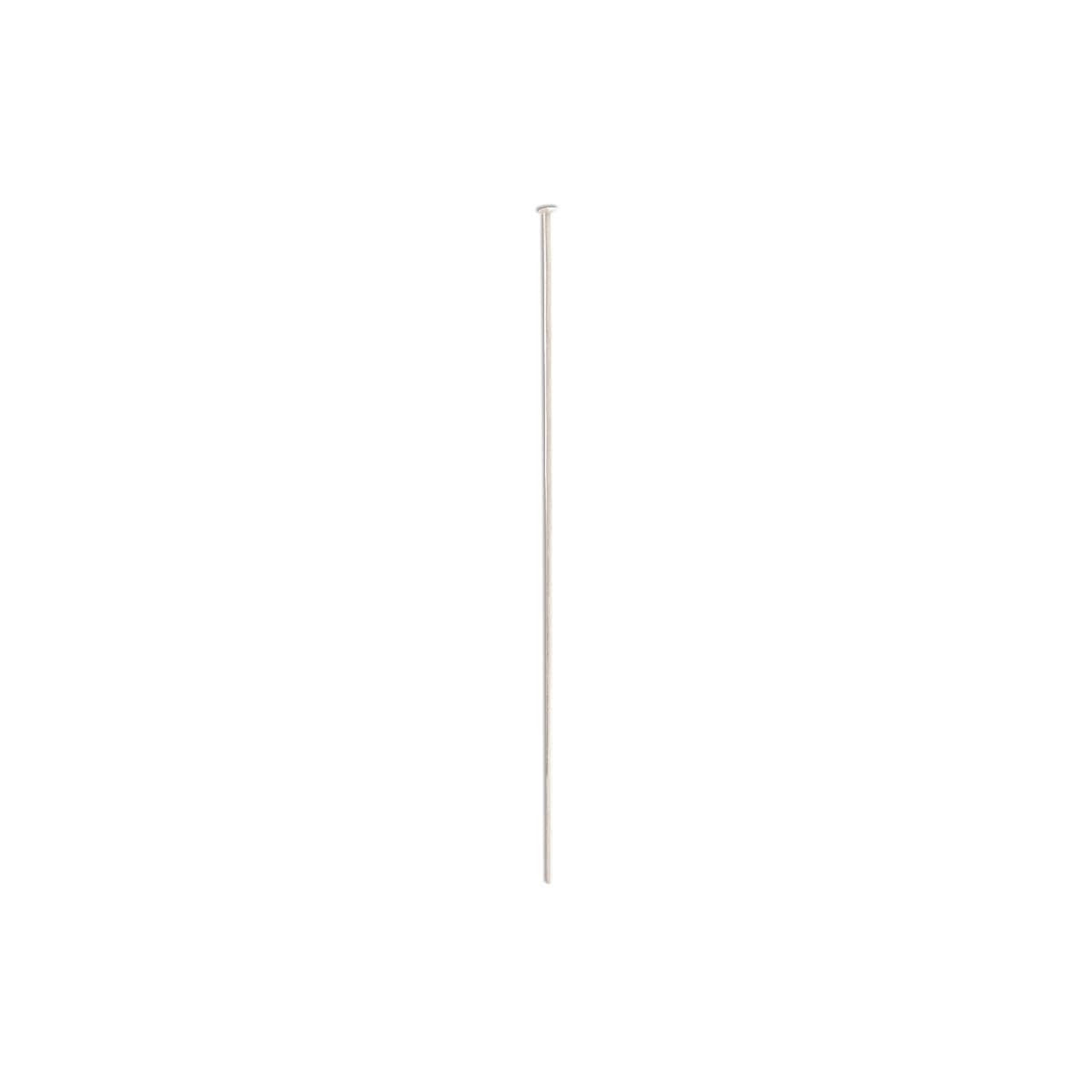 Head Pins, Silver Plated Brass, 2-1/2 inch, 21 Gauge, 144 pcs