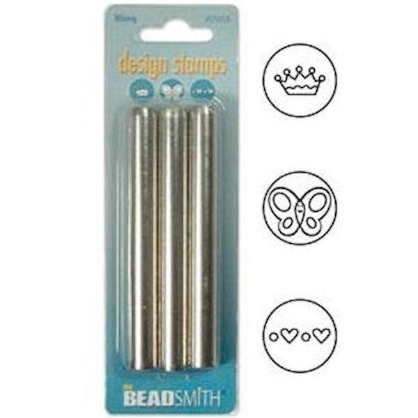 BeadSmith Steel Stamp Punch Set, 3 pcs, Choose Design