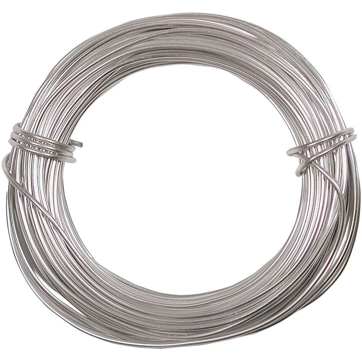 BeadSmith Silver Aluminum Dead Soft Wire, 18 Gauge, 39 Feet