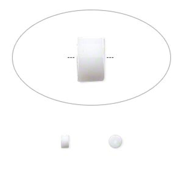 Beadsmith White Rubber Earring Back Safety Sleeves, 3x3mm, 100 pcs
