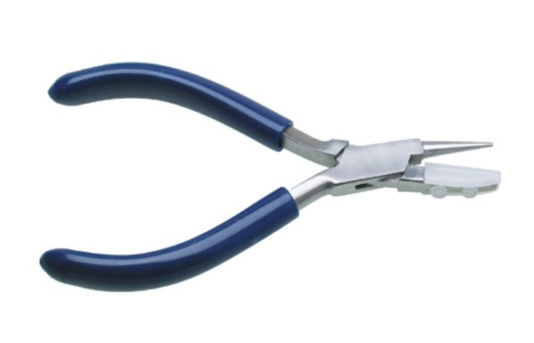 Euro Tool Round & Flat Nose Combo Nylon Jaw Looping Pliers 5-1/2"
