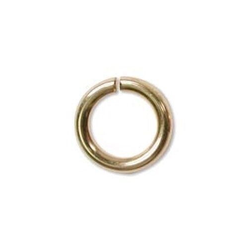 BeadSmith Gold Plated Brass JumpLock Jump Rings 8mm 16 Gauge - 50 pcs