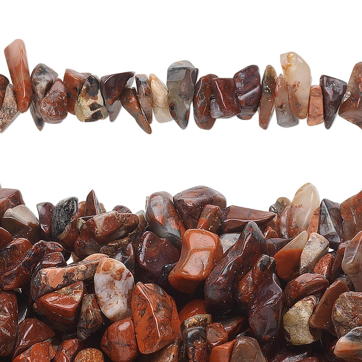 Beads, Brecciated Jasper (Natural) B/C Grade 2-11mm Medium Chip, 1 Strand (34 inch)