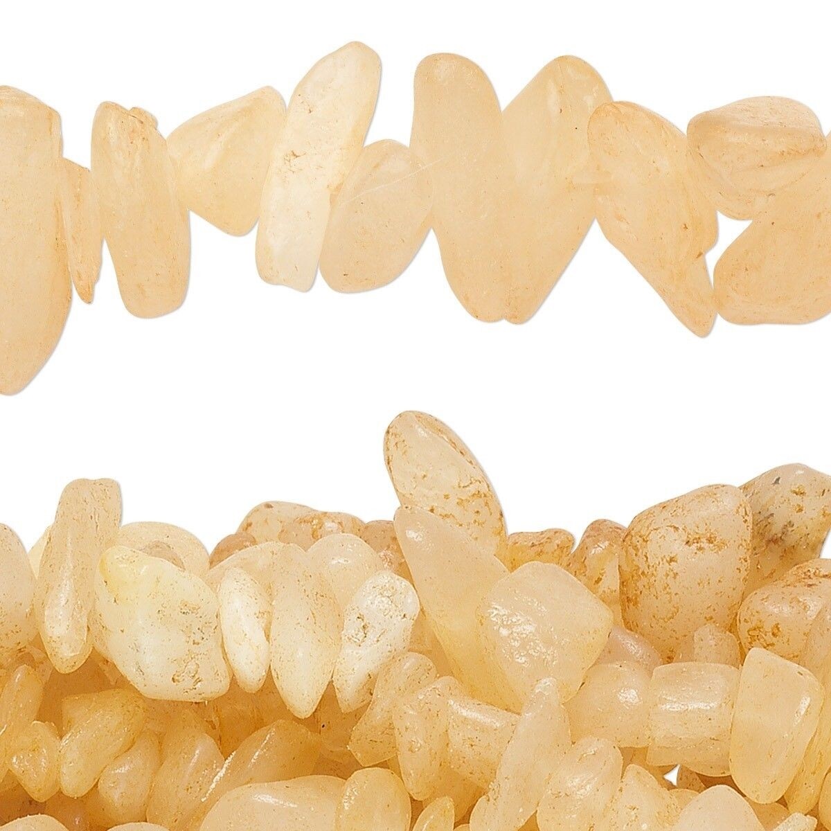Beads, Yellow Calcite B/C Grade 2-11mm Medium Chip, 1 Strand (34 inch)