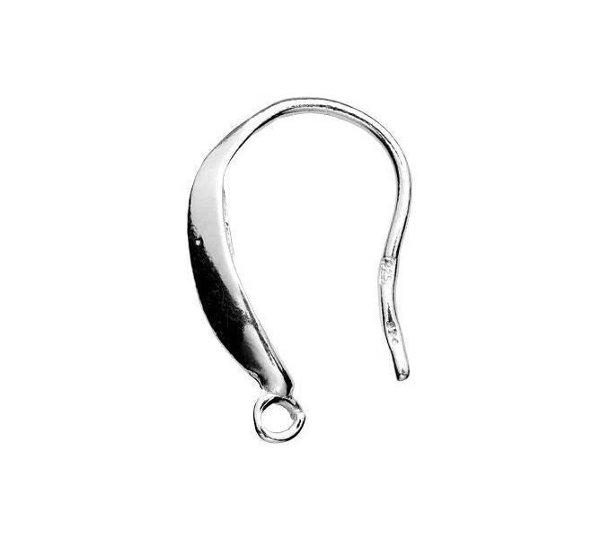 1 Pair Sterling Silver Contemporary French Earwire Earrings