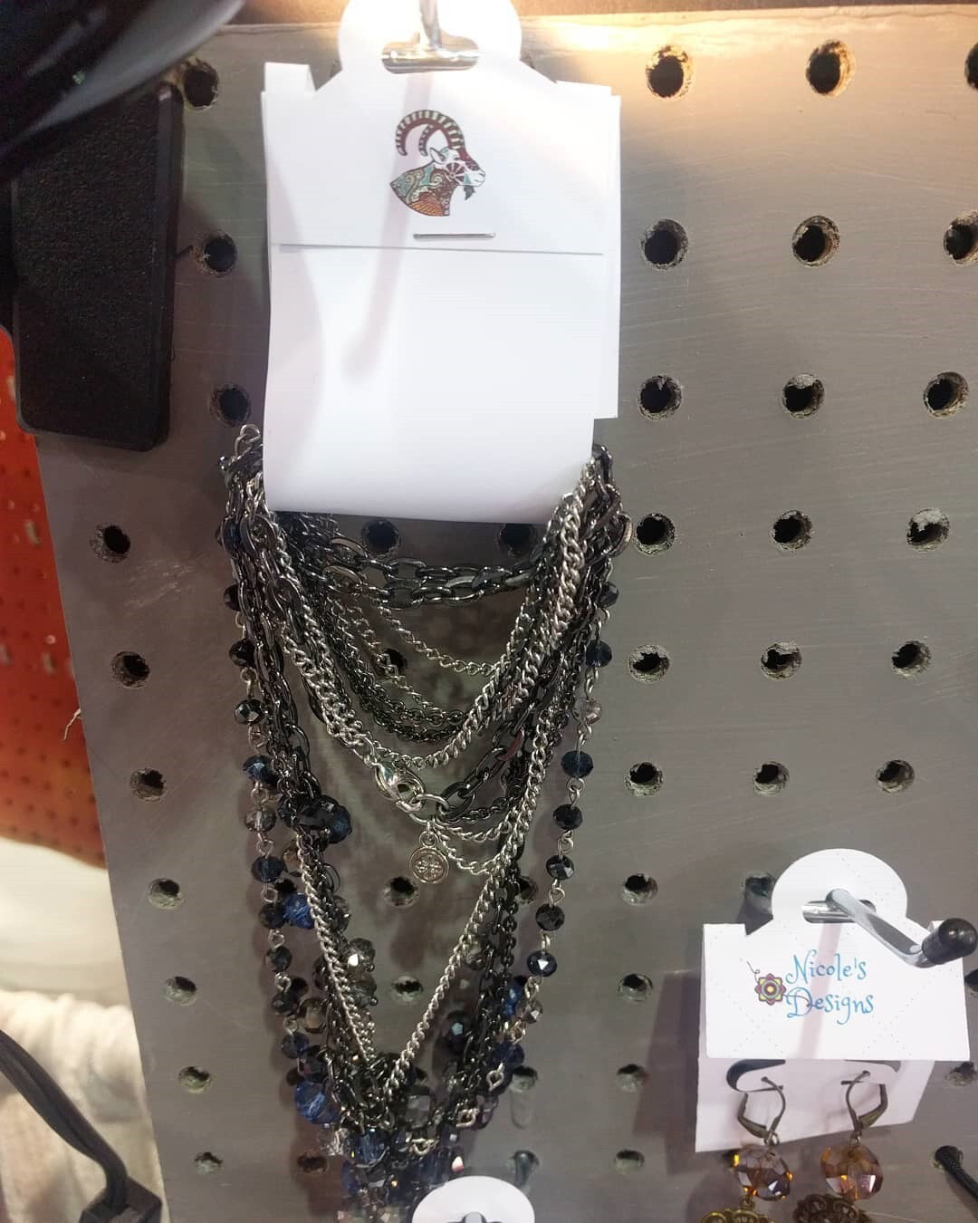Fold-Over Hangtag Card Punch for Jewelry Display Cards
