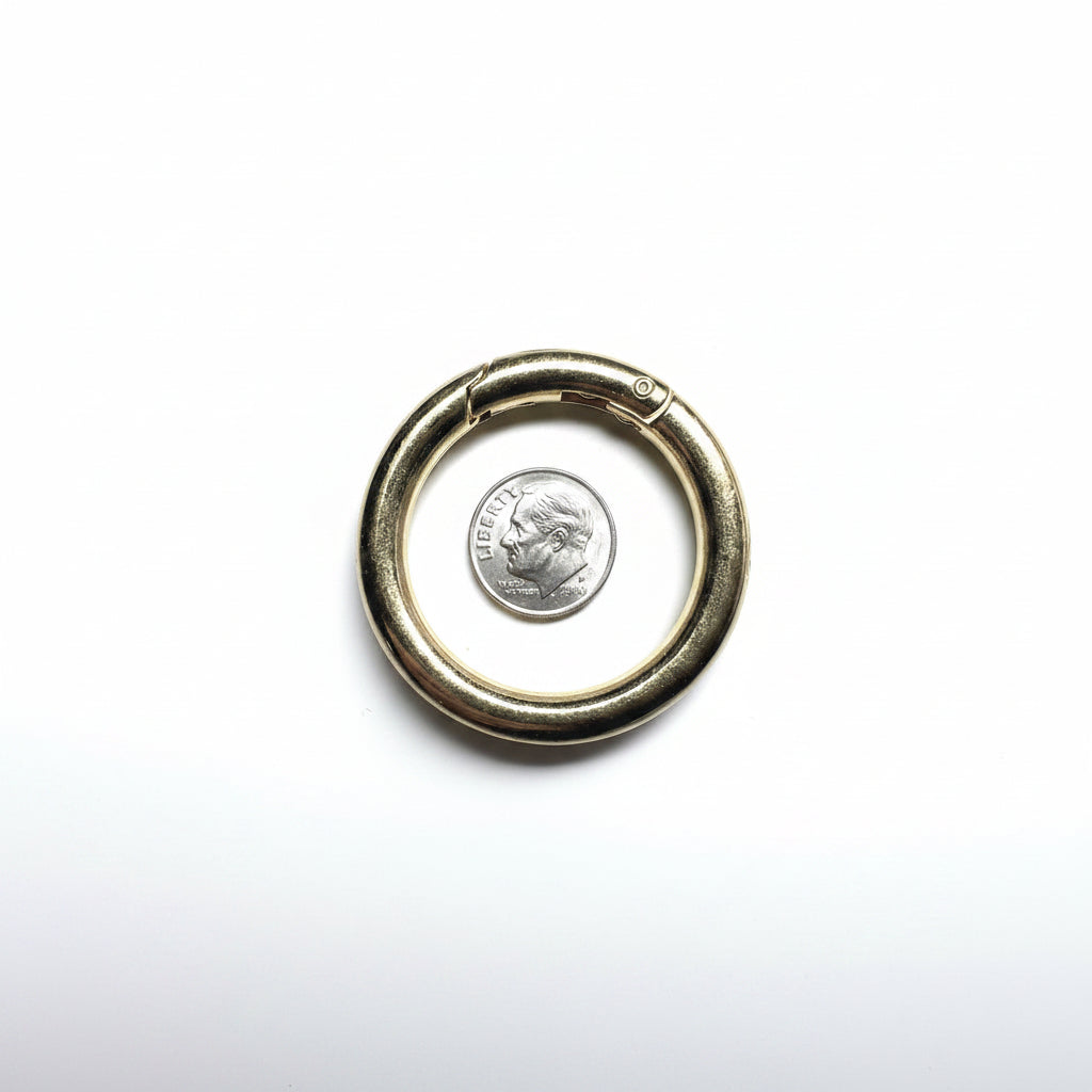 Beadsmith Gold Plated Steel Self-Closing Hinged Bail Clasps, 44.5mm, 2 pcs
