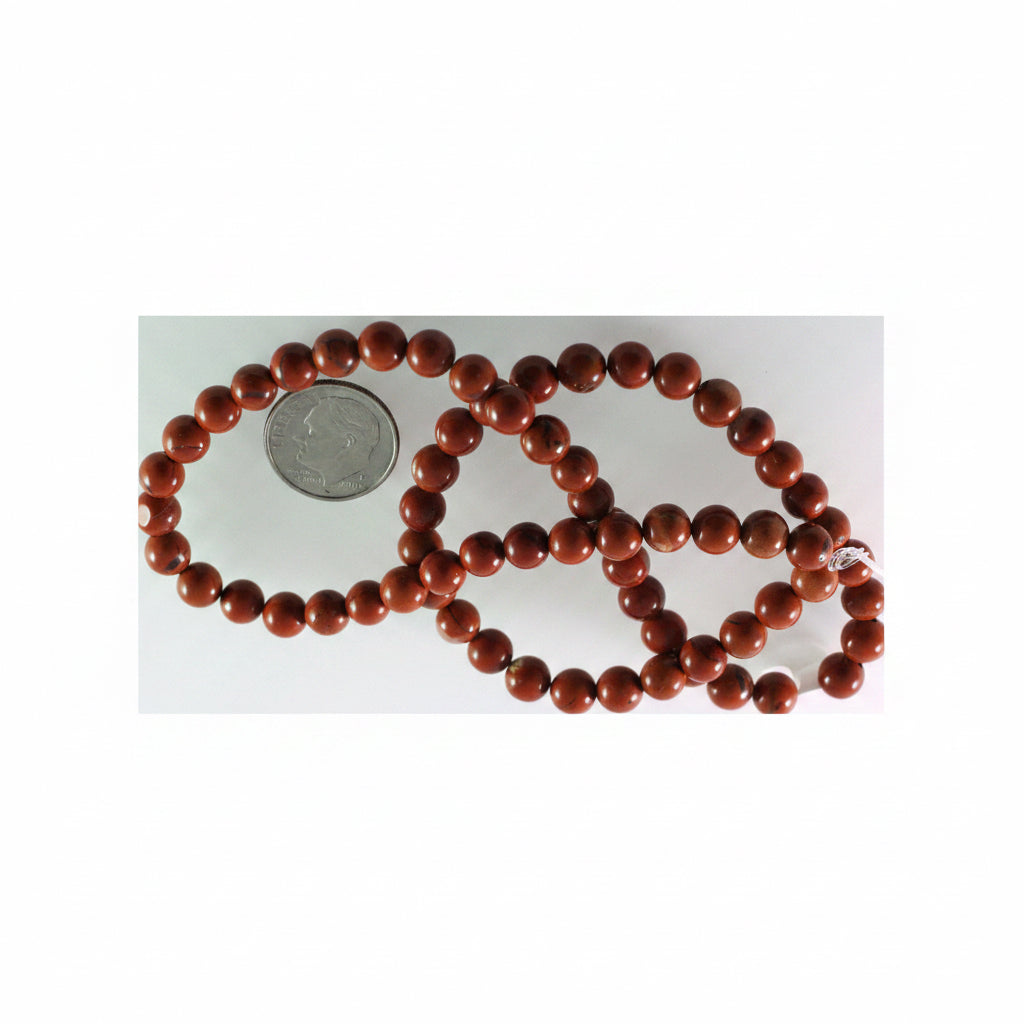 Beads, Red Jasper (Natural) B Grade 6mm Round, 1 Strand (approx. 67 pcs)