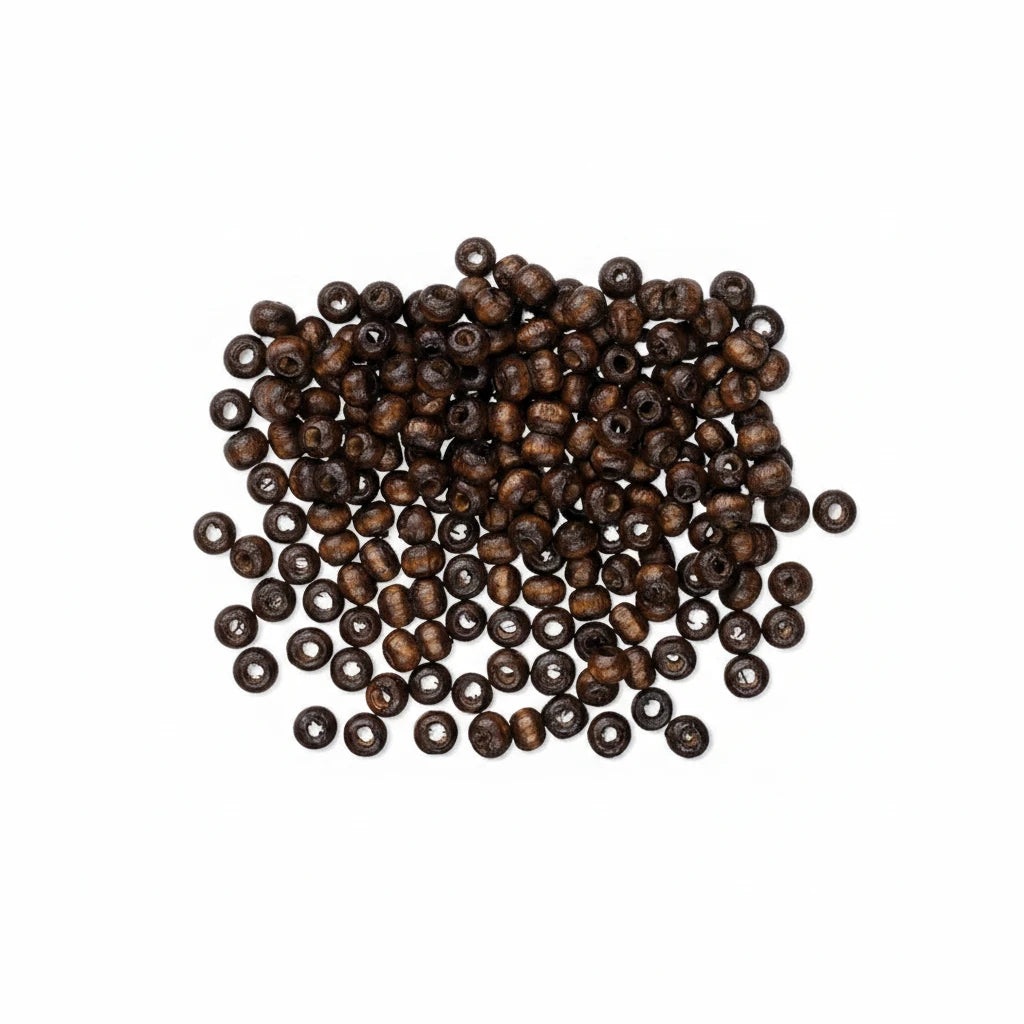 Brown Boxwood Rondelle Beads 4x3mm - 500 pcs