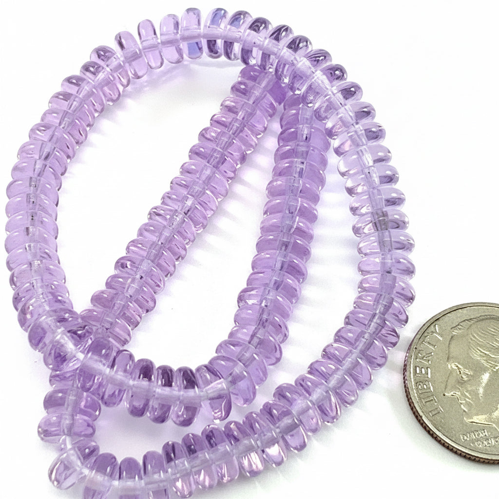 Czech Pressed Glass 6mm Rondelle Disc Spacer Beads, 100 pcs