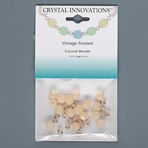Czech Fire Polished & Swarovski Crystal Bead Mix, Jonquil/Light Colorado Topaz, 32 pcs
