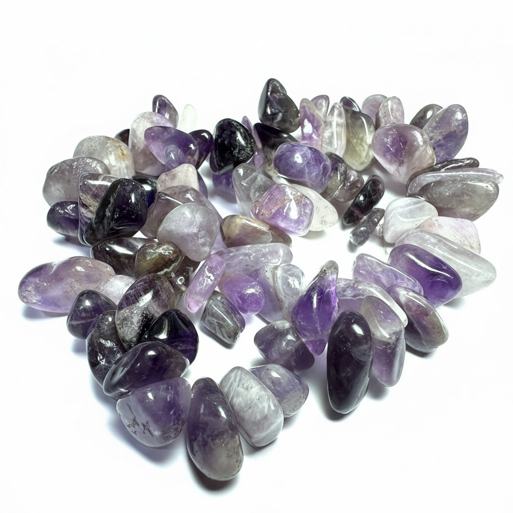 Beadsmith Amethyst Hawaiian Chip Beads, Top Drilled, XL–Large — 1 Strand