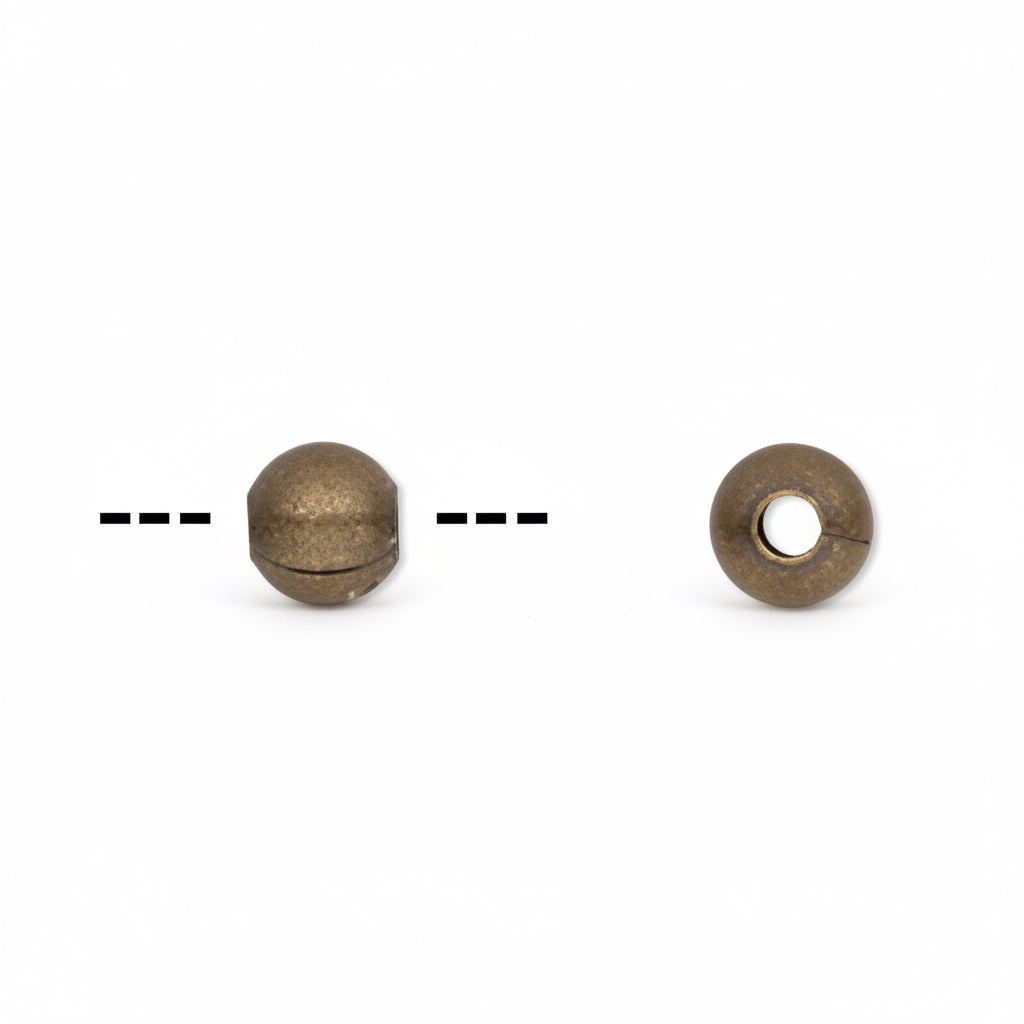 Antiqued Gold Plated Brass Round Smooth Spacer Beads 2.5mm — 500 pcs