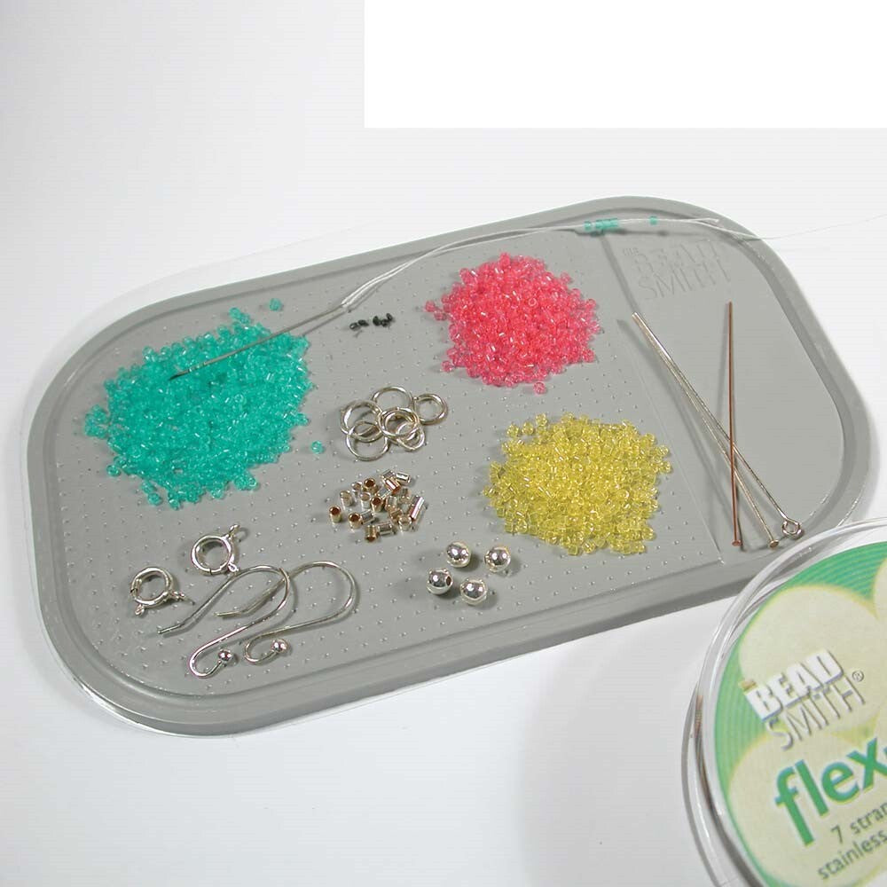 BeadSmith Small Sticky Bead Mat, 3-1/4" x 5-1/2"