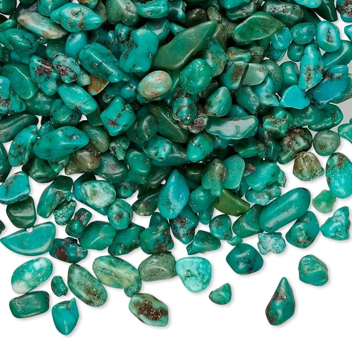 Turquoise Mini Undrilled Inlay Chips 3–7mm — 50g (approx. 550–700 pcs)