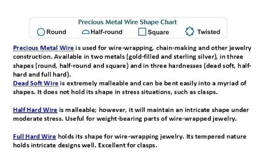 Wire, 5 Feet Sterling Silver Half Hard 20 Gauge Round Wrapping Wire