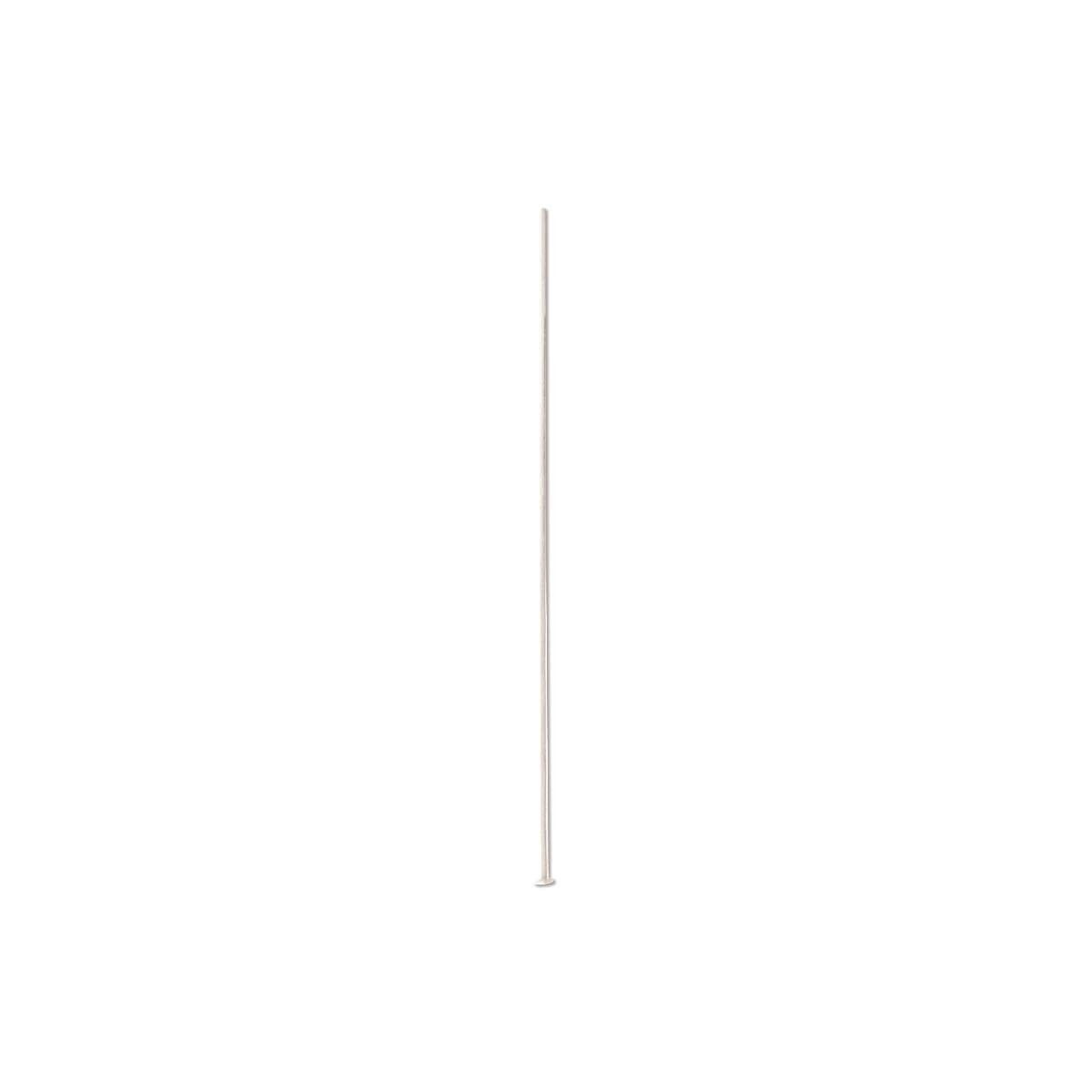 Head Pin, 144 Silver Plated Brass 2 1/2" Long 21 Gauge Standard Headpins