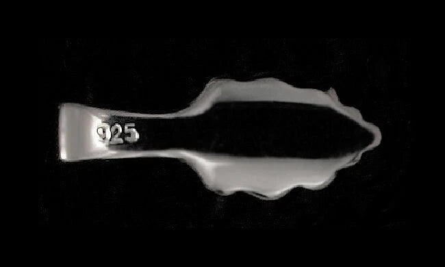 Aanraku Small 925 Sterling Silver Leaf Glue-On Bail, 16x6.5mm
