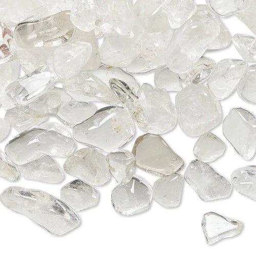Natural Quartz Crystal Undrilled Chip Mix - approximately 1,400–1,600 pcs