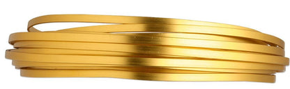 Gold Anodized Aluminum Flat Wire 3.5mm — 18 ft