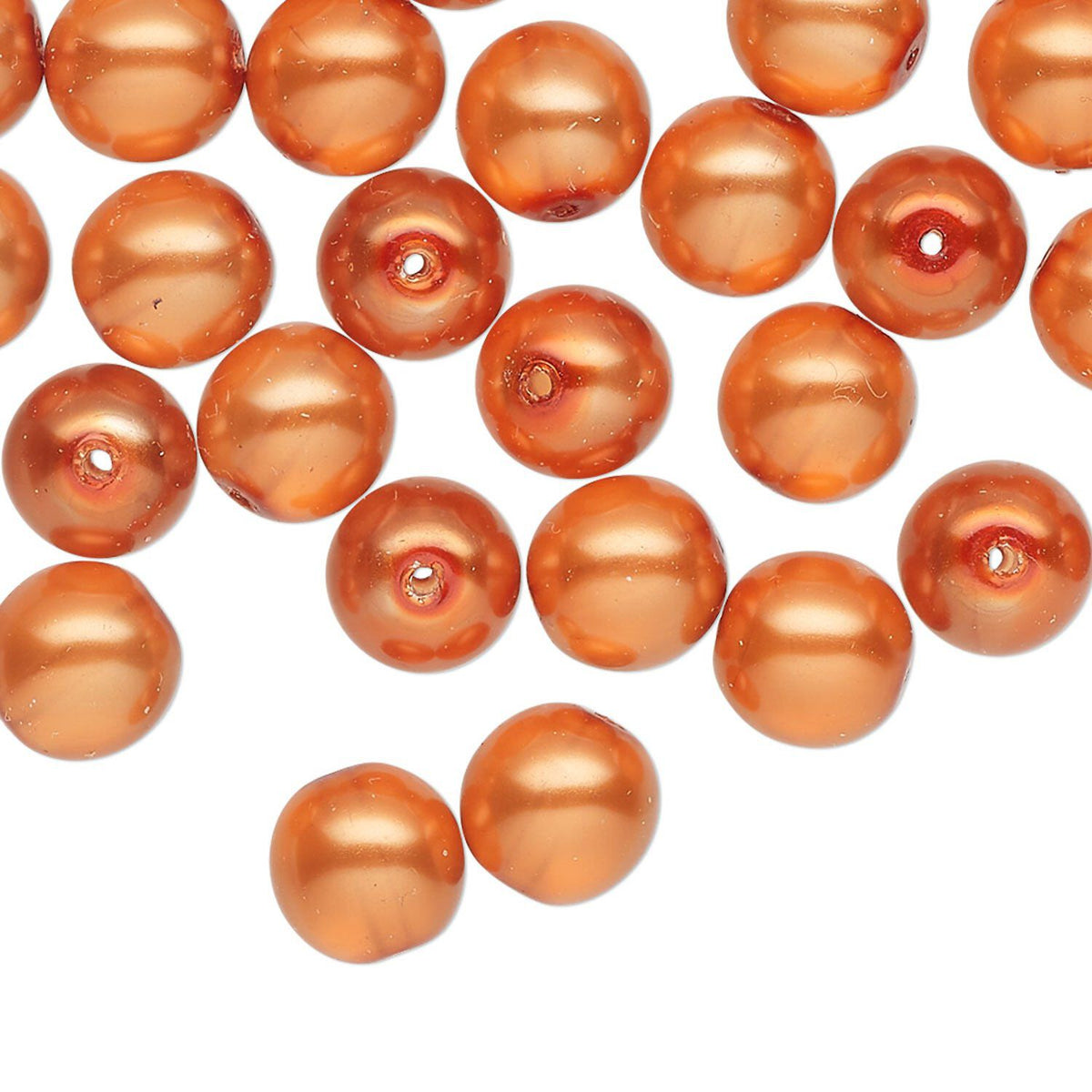 ORANGE GLASS BEADS
