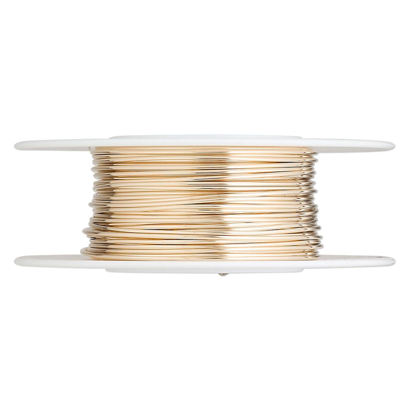 12KT Gold Filled Round Wire, 22 Gauge (0.64mm), Half Hard, 5 Feet