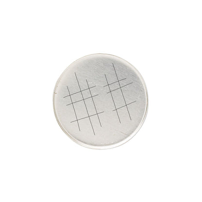 Bezel Cup Setting, Sterling Silver 20mm Round Solid Back, 2 pcs