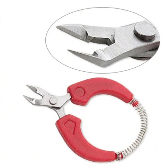 pliers-side-cutter-stainless-steel-and-plastic-red