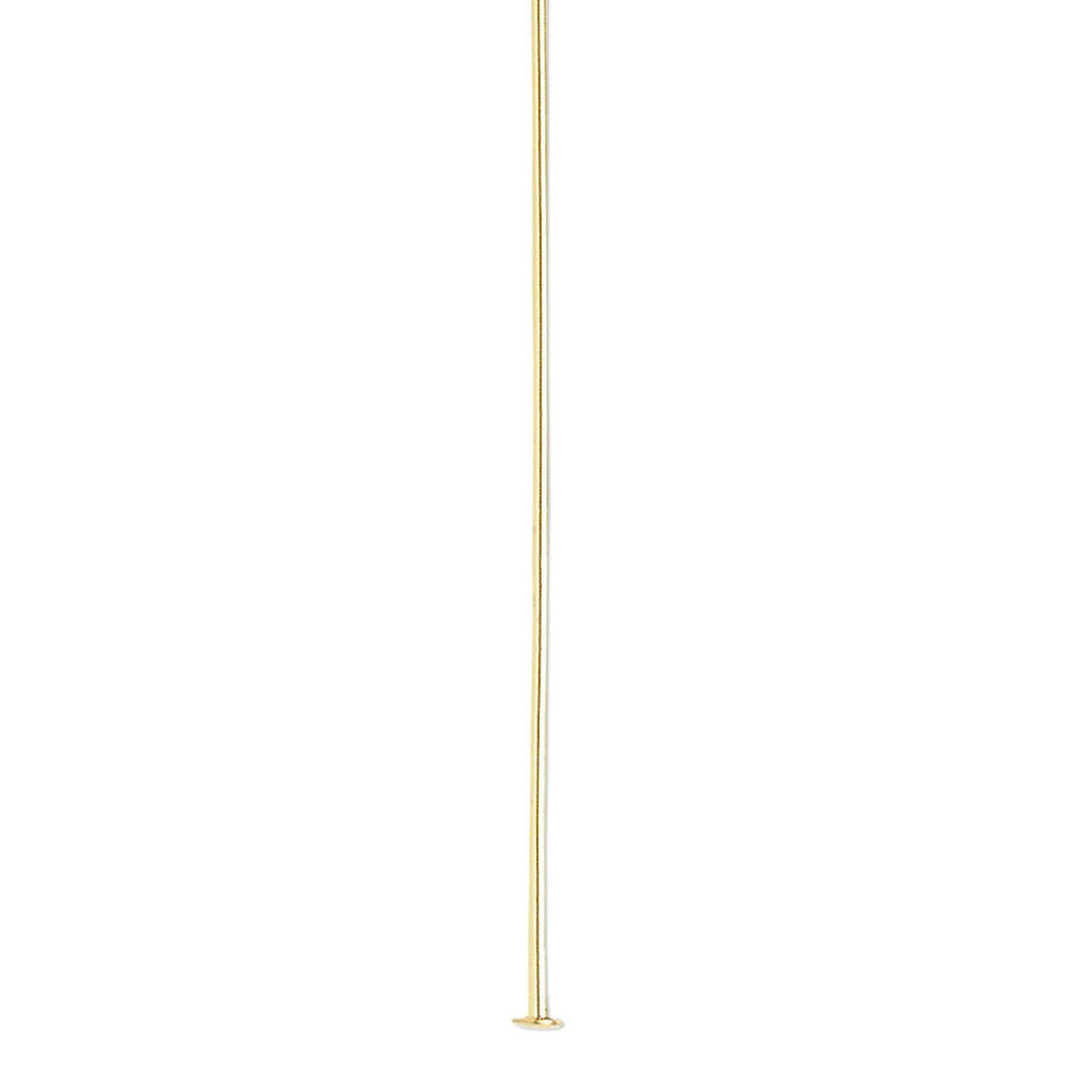 A single thin gold metal rod or pole shown vertically against a plain white background.