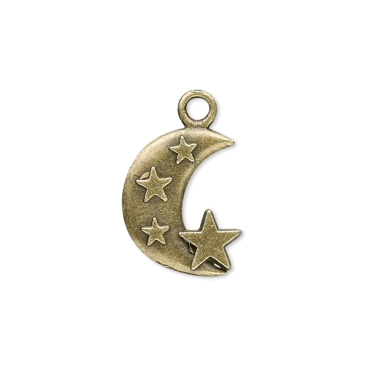 Gold ring with a large triangular stone and smaller stones on a white background