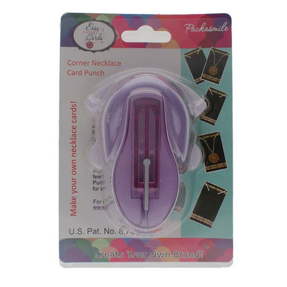 Easy Corner Punch Tool for Jewelry Display Cards — Necklace, Bracelet & Pendant Cards