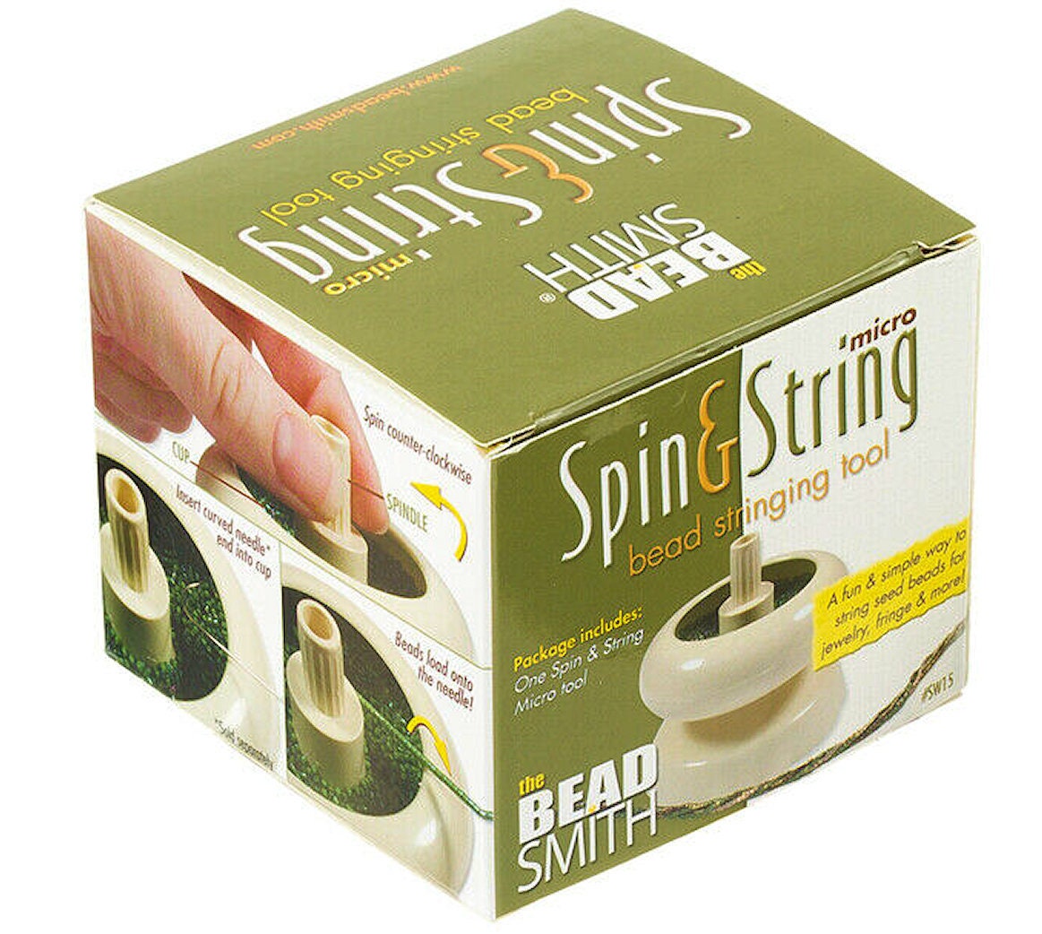 BeadSmith Micro Spin & String Bead Spinner — Seed Bead Loader Bowl