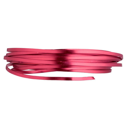 Red Flat Anodized Aluminum Wire, 3.5-4mm, 18 ft