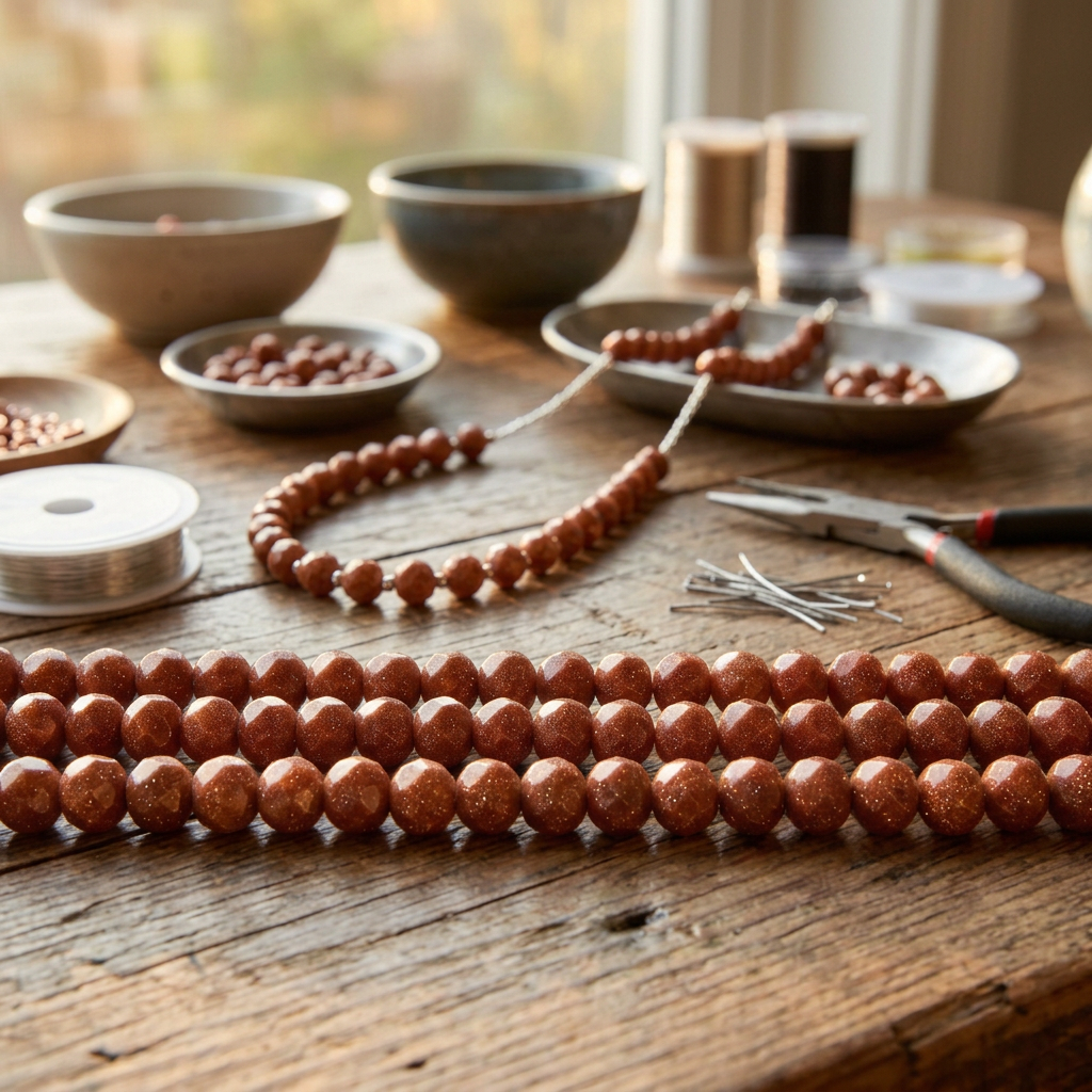GOLDSTONE BEADS