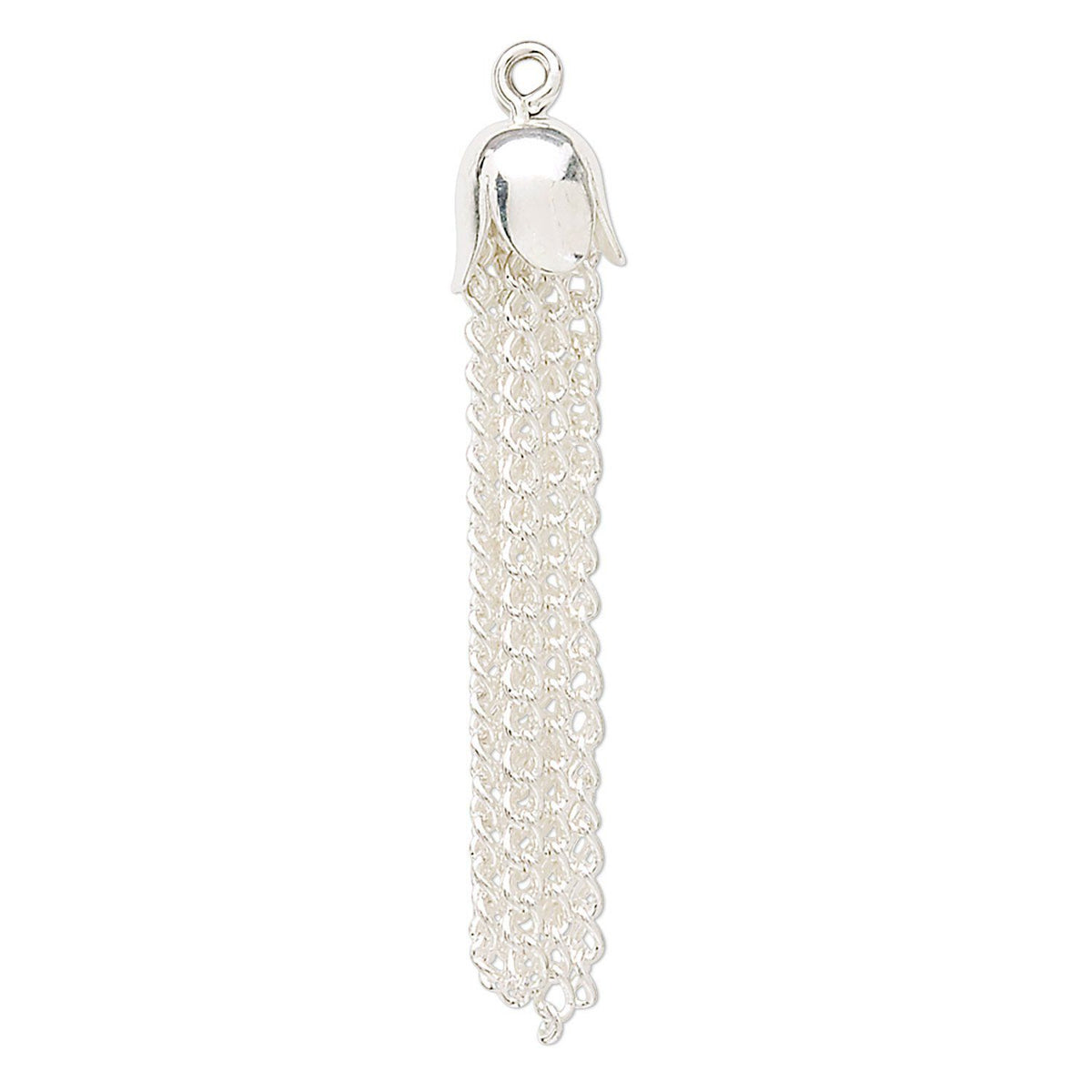 silver metal tassels