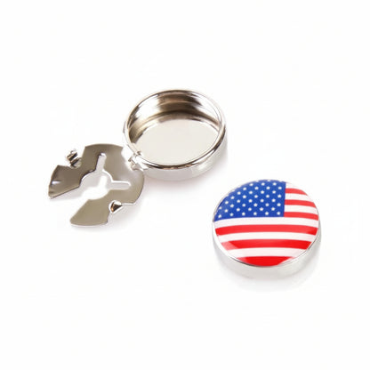 Magnetic Nickel Plated Brass Round Button Covers 18mm — 10 or 100 pcs