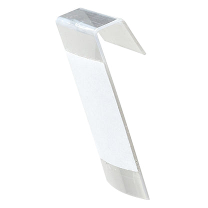 Clear PVC Adhesive Earring Display Cards, 1x1 inch - 100 pcs