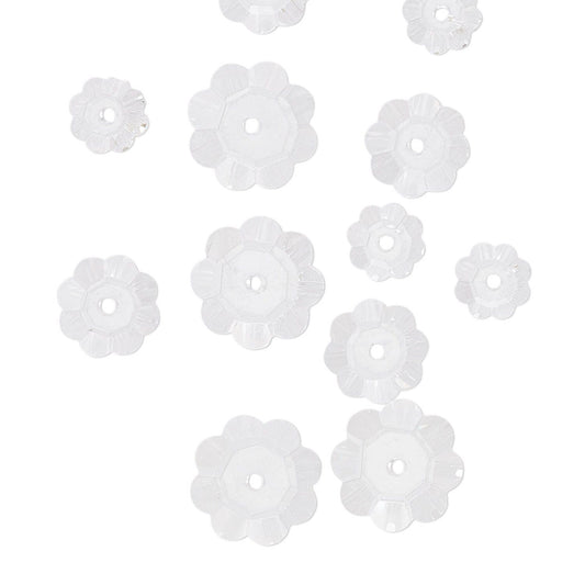 CLEAR FLOWER BEADS