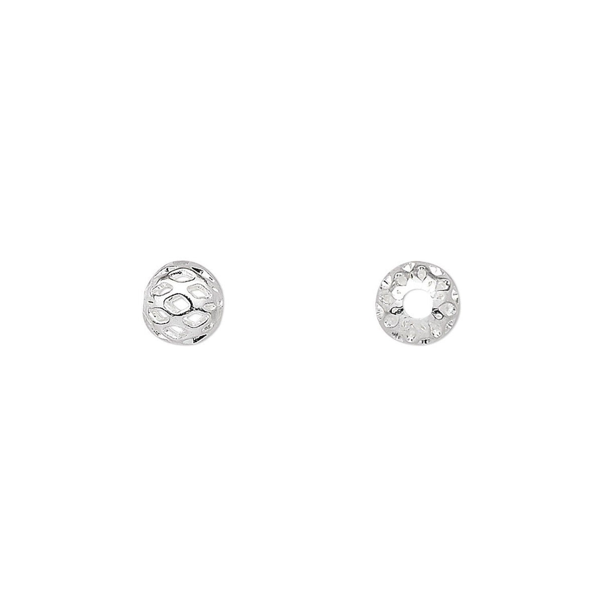 silver beads, shown against a plain white background.